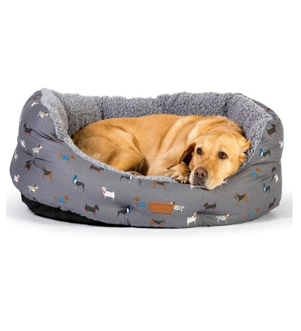 Danish Design FatFace Marching Dogs Deluxe Slumber Bed for Dogs