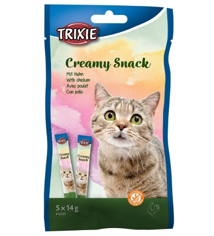 Trixie Creamy Snack with Chicken Cat Treats 5X14G