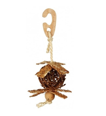 Trixie Natural Living Hanging Wicker Ball Toy for Birds