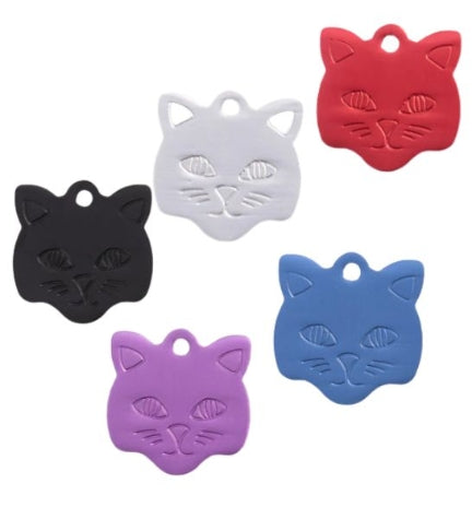 GoScribe Cat Face Pet ID Tag for Cats