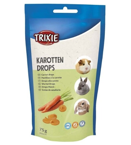 Trixie Carrot Drops Small Pet Treats 75G