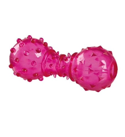Trixie Thermoplastic Dumbbell Toy for Dogs - PINK/12CM