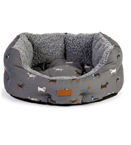 Danish Design FatFace Marching Dogs Deluxe Slumber Bed for Dogs
