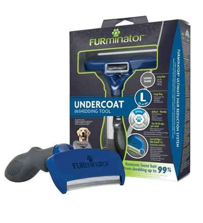 FURminator Undercoat DeShedding Tool for Long Hair Dogs