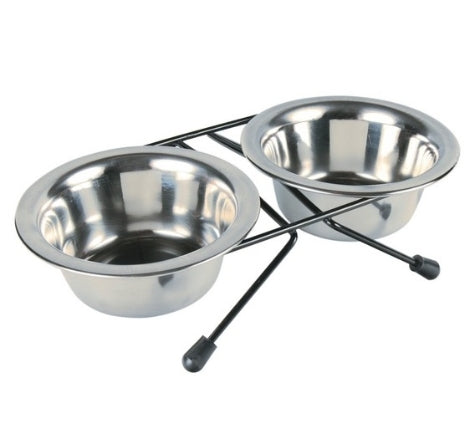 Trixie Eat on Feet Stainless Steel Bowl Set for Dogs