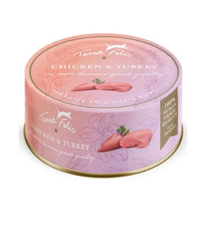 Terra Felis Chicken & Turkey Cat Wet Food 80G