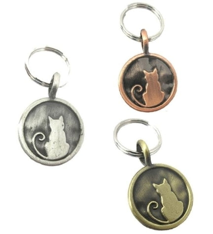 GoScribe Vintage Charms Cat Design Tag Pet Owner Accessory