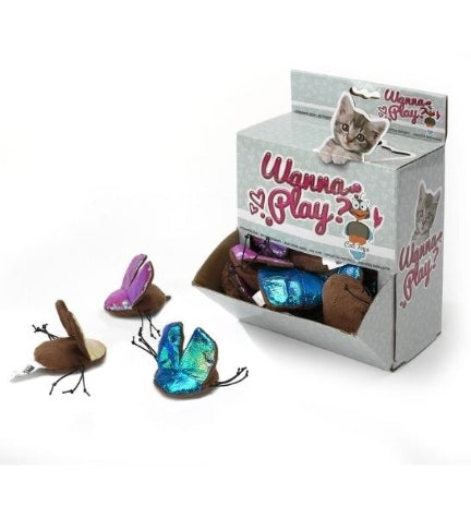 ebi Wanna Play Bug with Crinkle Paper Toy for Cats