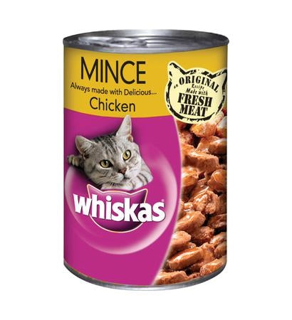 Whiskas Mince Chicken Wet Cat Food - 400G