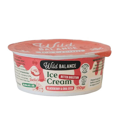 Wild Balance Ice Cream with Blackberry & Chia Seeds