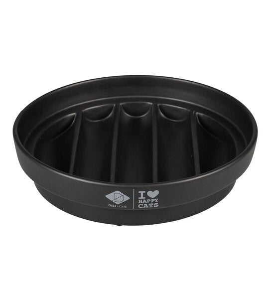 D&D Home I Love Happy Cats Sue Slow Feeder Wave Cat Bowl