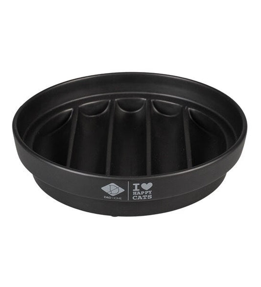 D&D Home I Love Happy Cats Sue Slow Feeder Wave Cat Bowl
