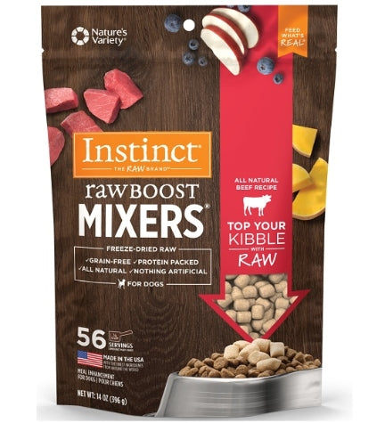 Instinct Raw Boost Mixers Beef Freeze Dried Dog Food Topper