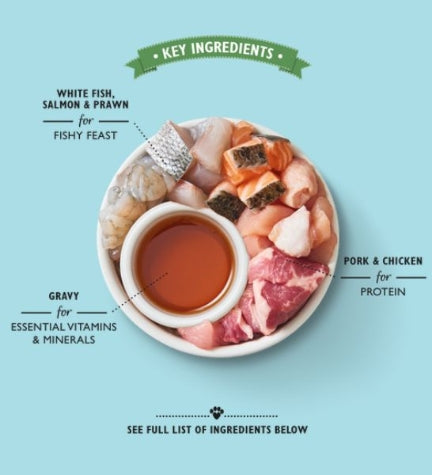 Lily's Kitchen Tasty Cuts Ocean Fish Wet Cat Food 85G