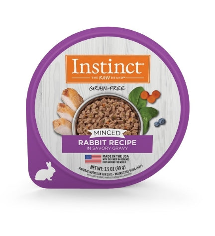 Instinct Minced Cups Real Rabbit Recipe Wet Cat Food 100G