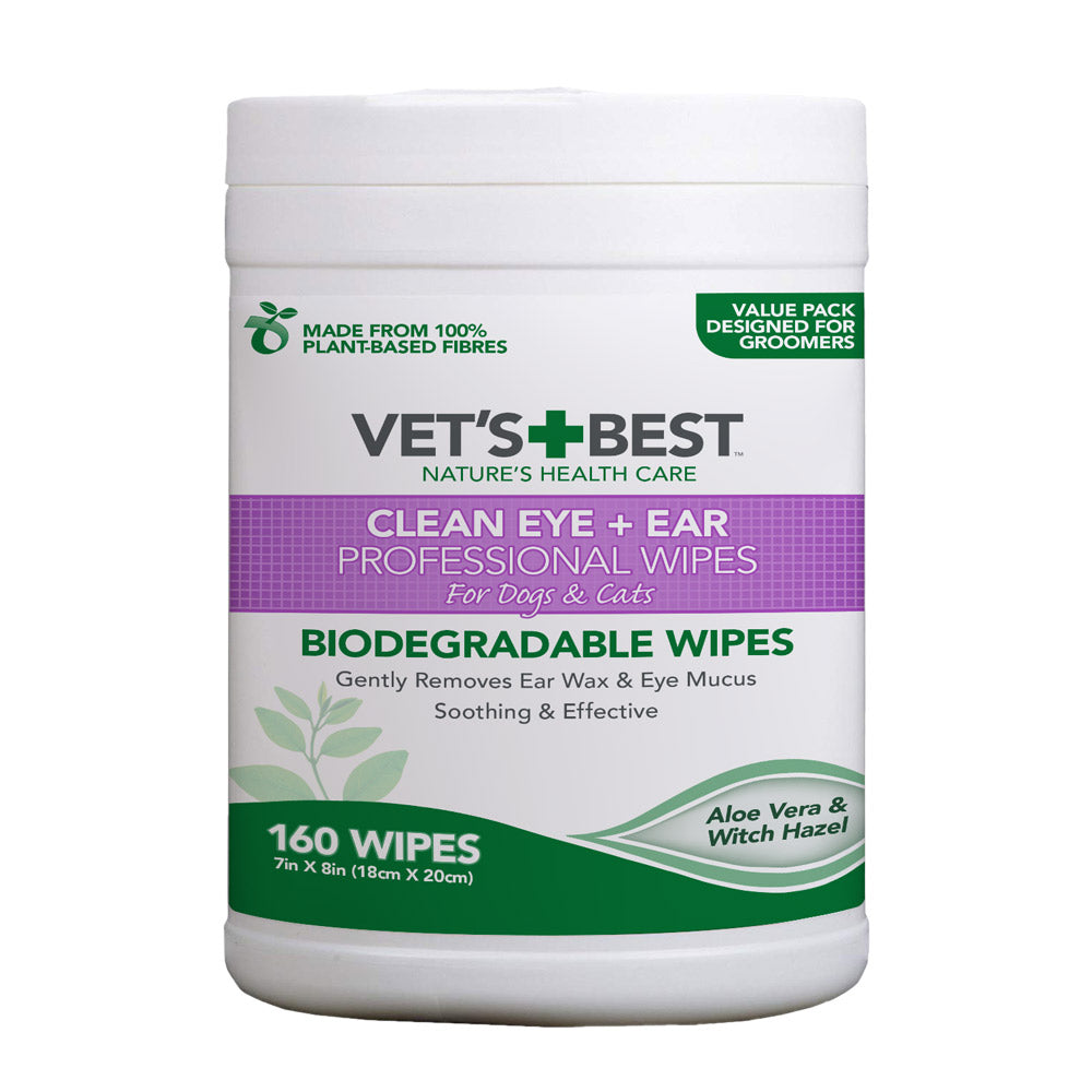 Vet’s Best Ear  &  Eye Wipes – 160 Pack
