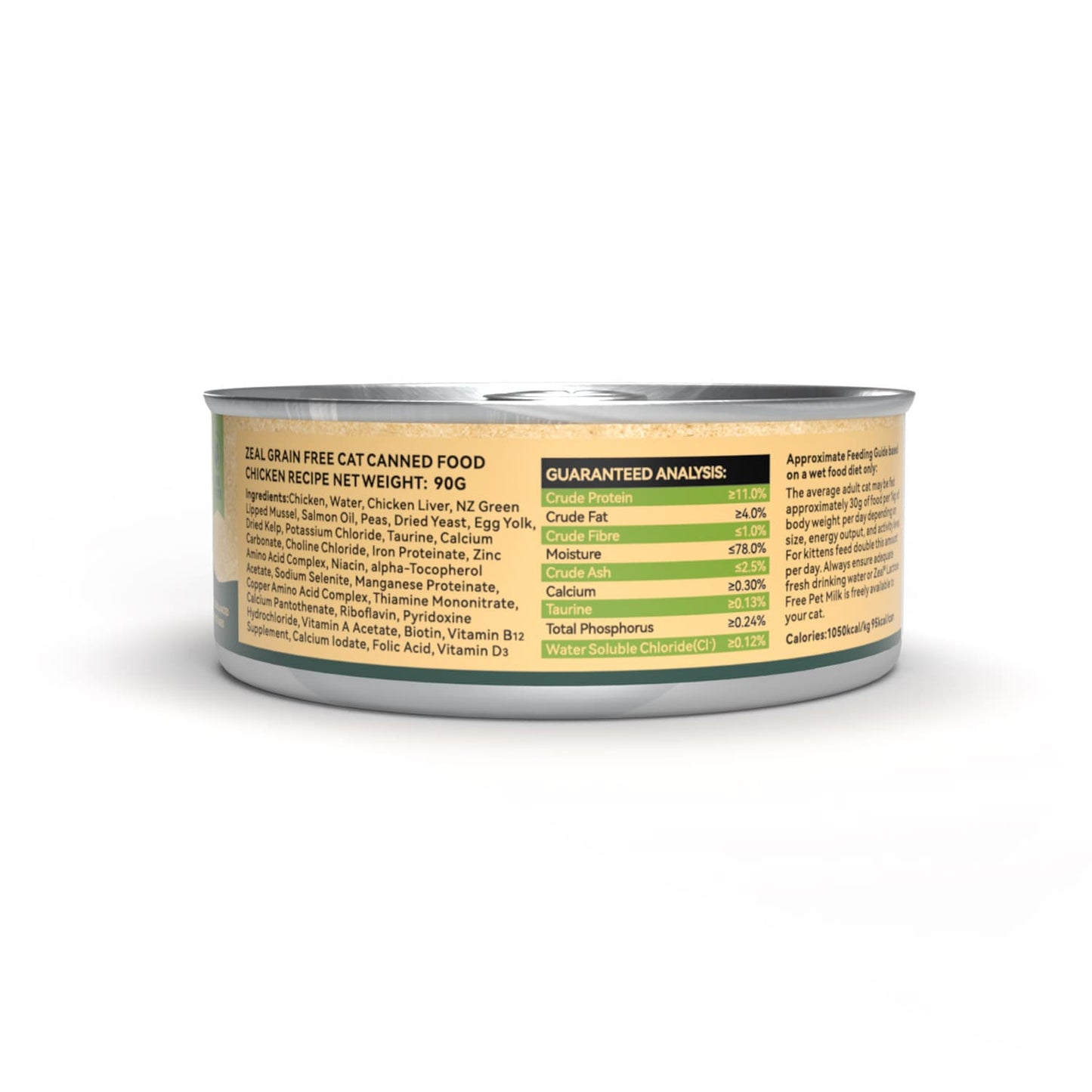 Zeal Grain Free Canned Cat Food 90g - (Chicken Recipe)