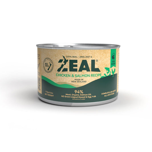 Zeal Grain Free Canned Dog Food 170g - (Chicken & Salmon Recipe)